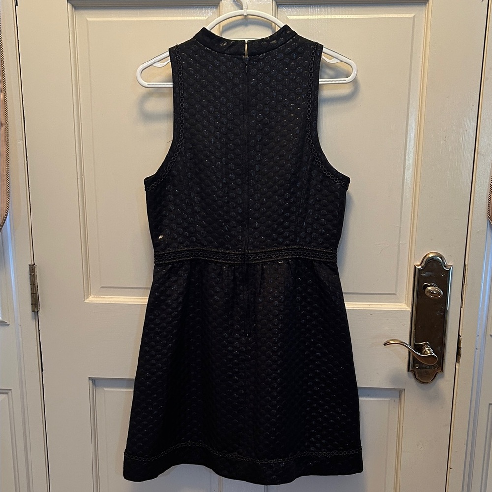 Black Textured Sleeveless Fit-and-Flare Dress Lilly Pulitzer Size 10 - Picture 2 of 6
